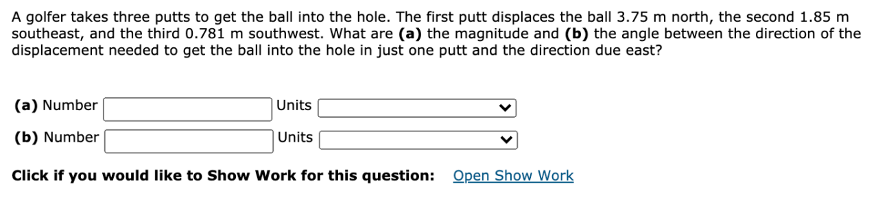 A golfer takes three putts