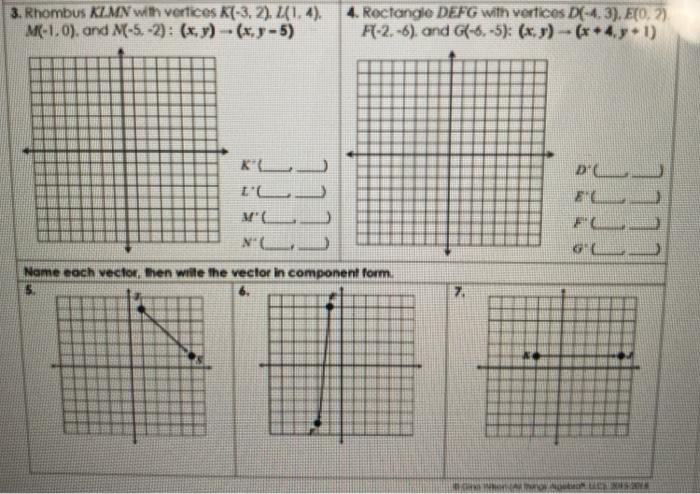 Unit 9 transformations homework 2 reflections answer key