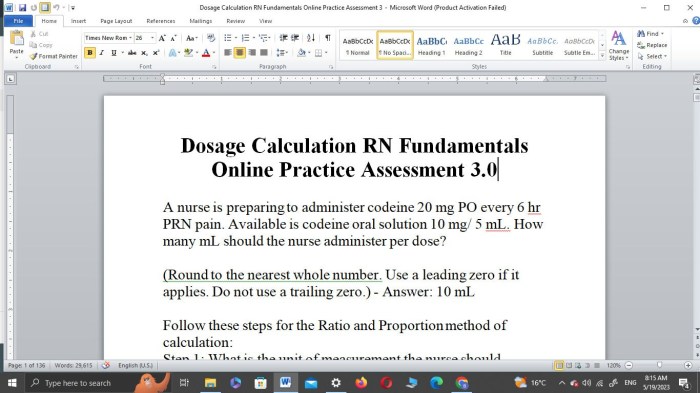 Ati pediatric dosage calculation proctored exam