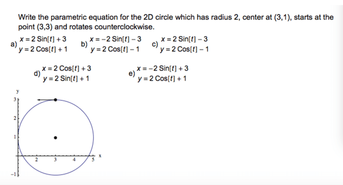 Unit 7 polar and parametric equations answers